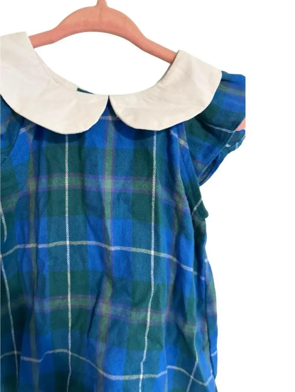 CPC Childrenswear Rowayton Plaid Bloomer Set Girls 12-18M Blue Green Outfit NWT